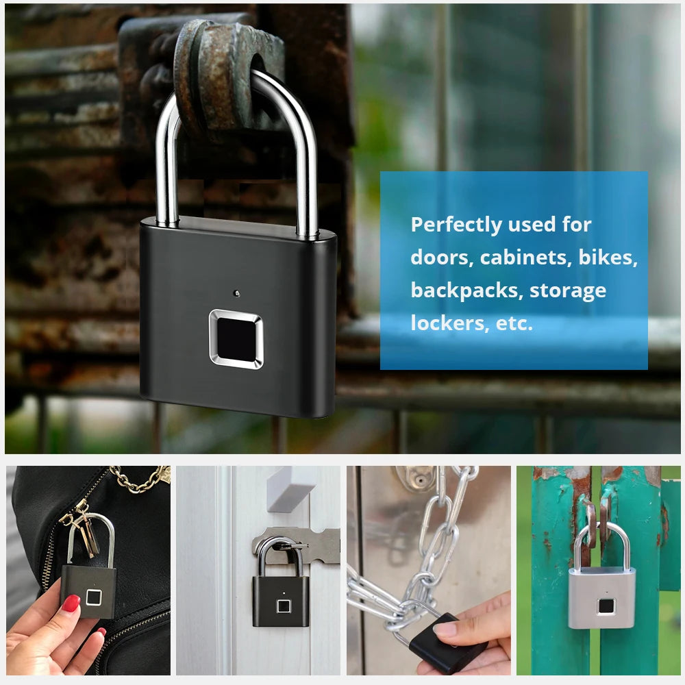 SecureTouch™ – Lucchetto Smart con Impronta Digitale