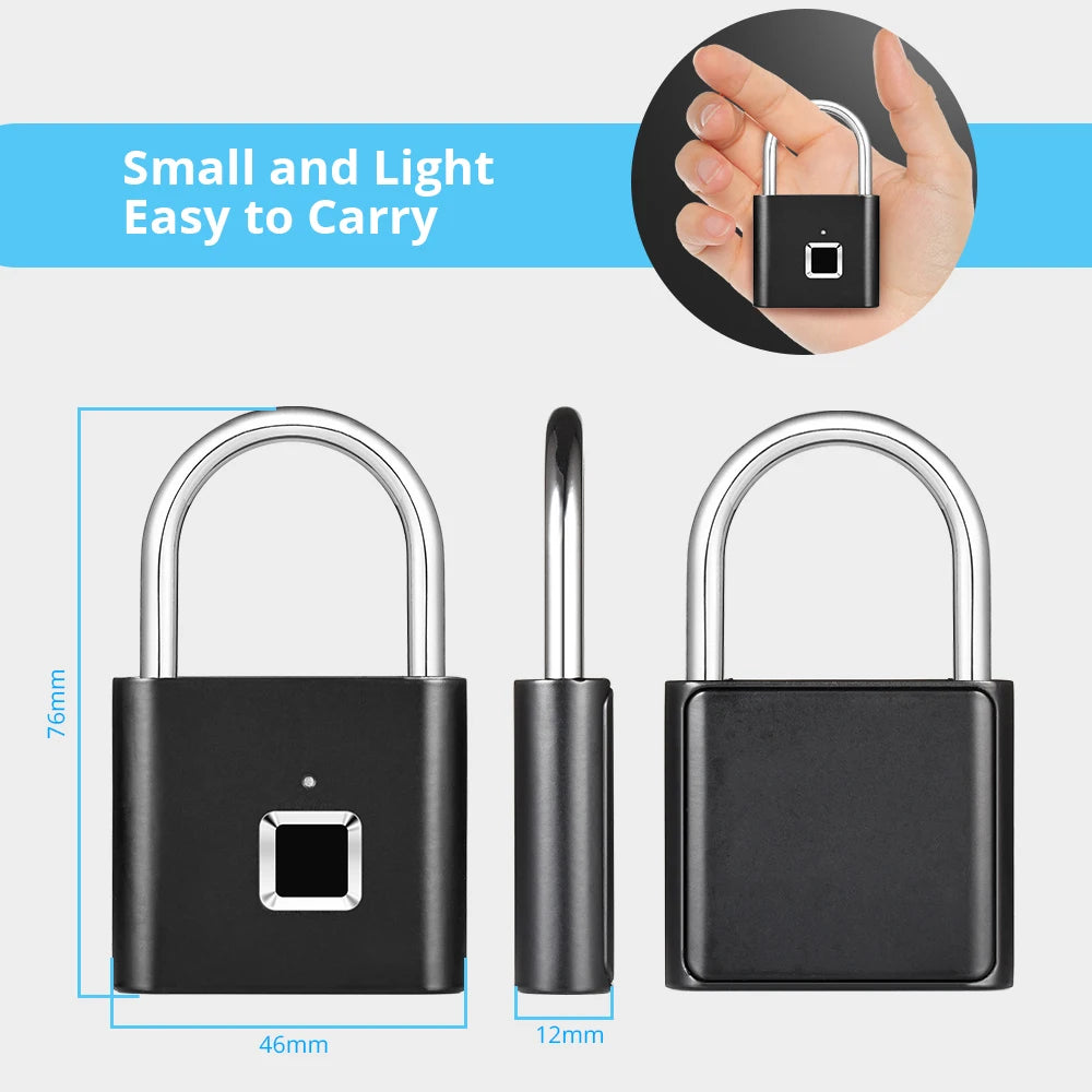 SecureTouch™ – Lucchetto Smart con Impronta Digitale