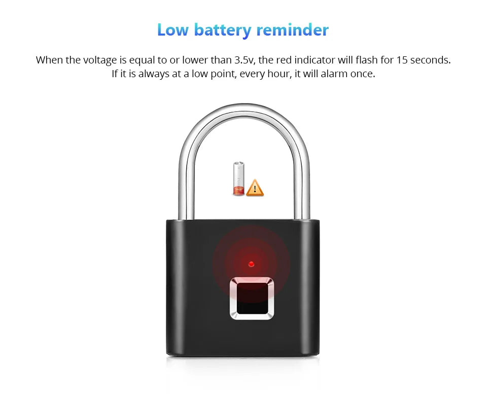 SecureTouch™ – Lucchetto Smart con Impronta Digitale