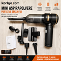 Mini Aspirapolvere Portatile 3 in 1 Senza Fili per Auto e Casa