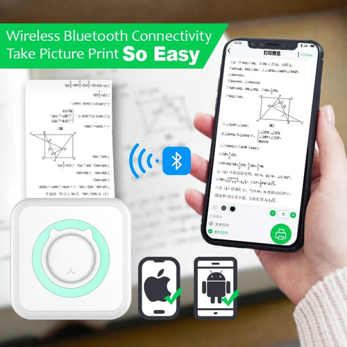 Mini Stampante Termica Portatile Bluetooth 203 DPI