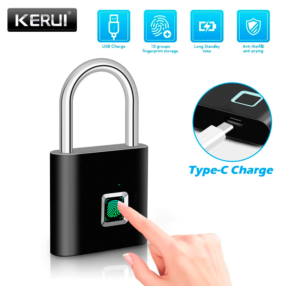 SecureTouch™ – Lucchetto Smart con Impronta Digitale