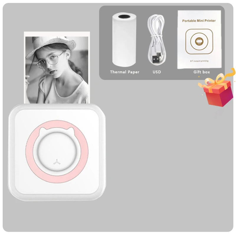 Mini Stampante Termica Portatile Bluetooth 203 DPI