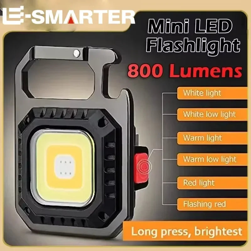 Mini Torcia LED Magnetica USB Ricaricabile – 7 Modalità | Korlyo