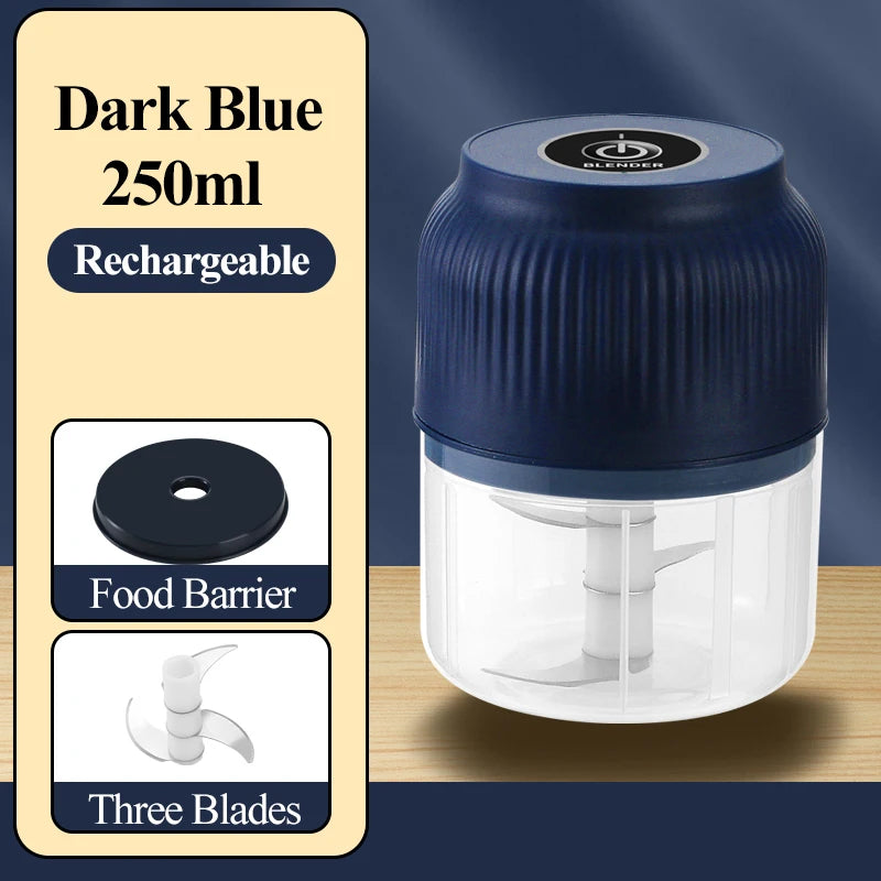 Mini Tritatutto Elettrico USB Ricaricabile 250 ml