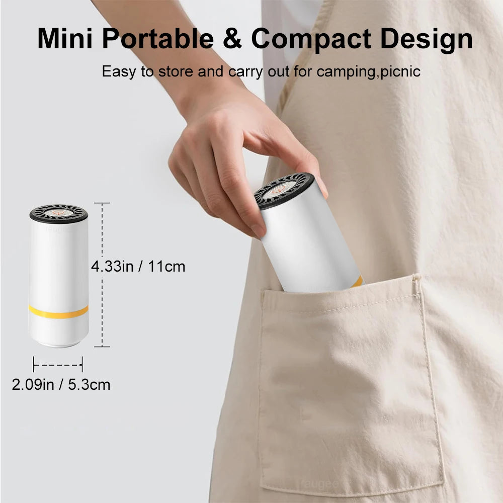 Mini Sottovuoto Elettrico Ricaricabile con Sacchetti Riutilizzabili