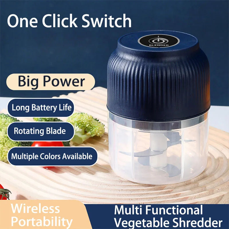 Mini Tritatutto Elettrico USB Ricaricabile 250 ml