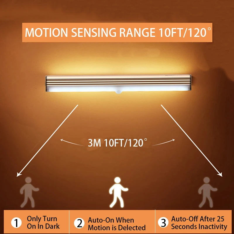 Lampada LED Ricaricabile con Sensore di Movimento – 50 cm