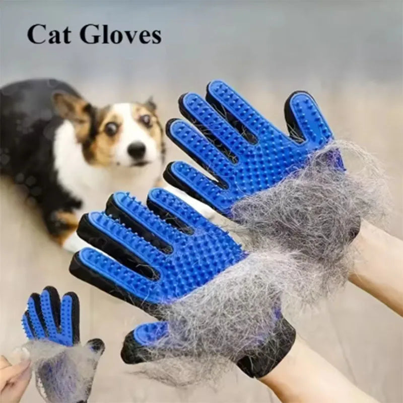 Guanto Spazzola Leva-Peli per Cani e Gatti